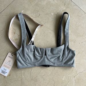 House of CB bralette silver sparkle top